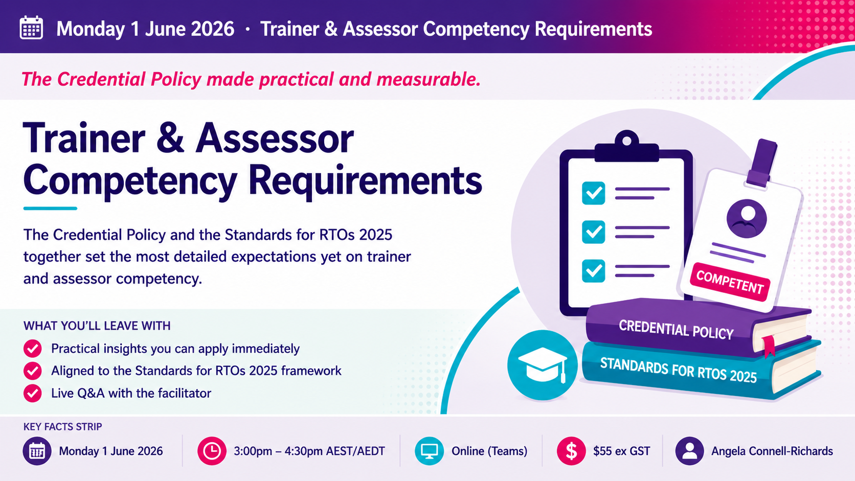 Required Trainer Trainer & Assessor Competency Requirements | Events | Vivacity